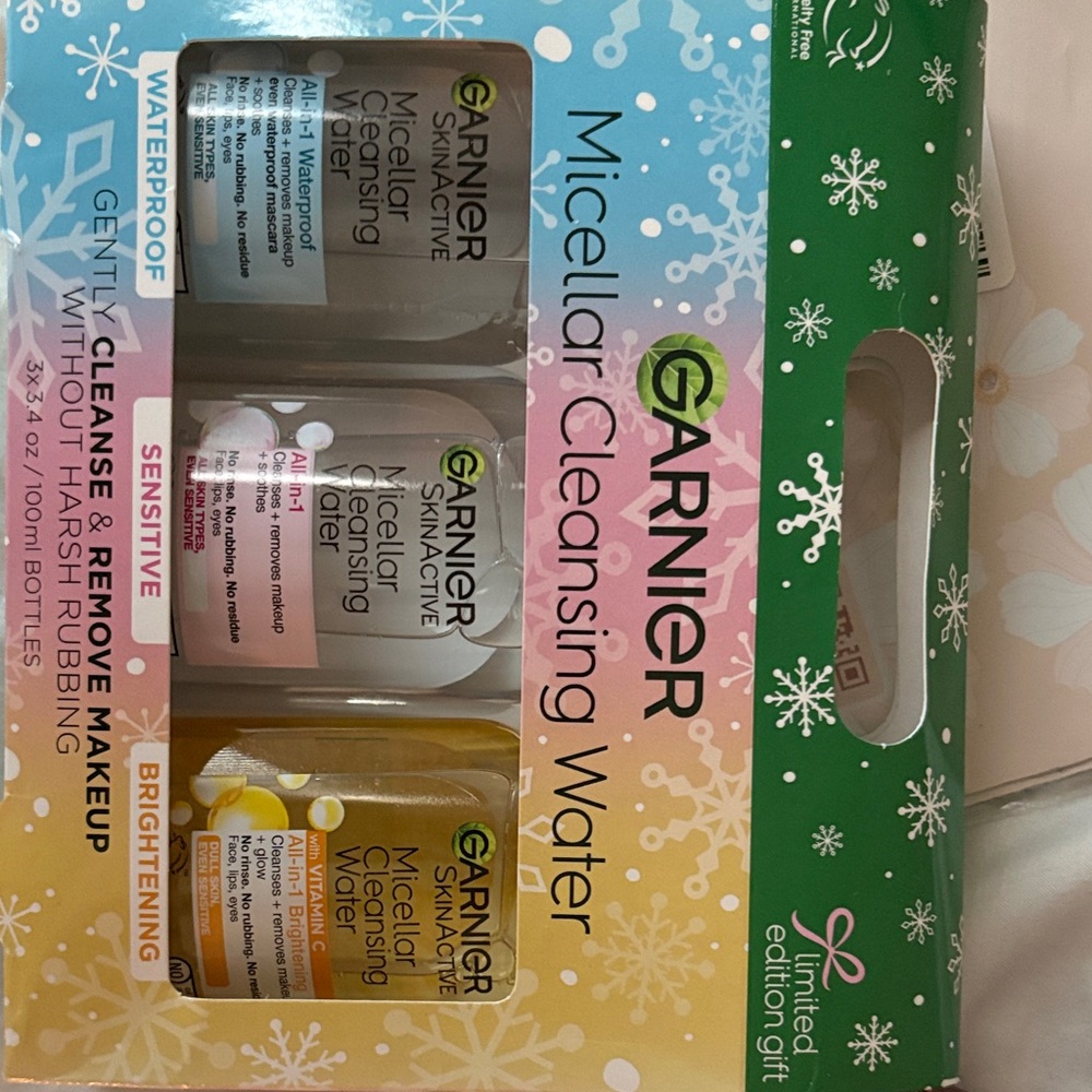 Garnier Micellar Cleansing Water Trio - White, Pink, Yellow